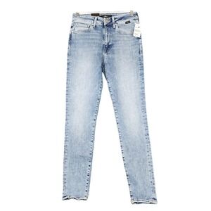 Mavi Scarlett Super High-Rise Super Skinny Jeans LT Organic Blue W27 L29 NEW